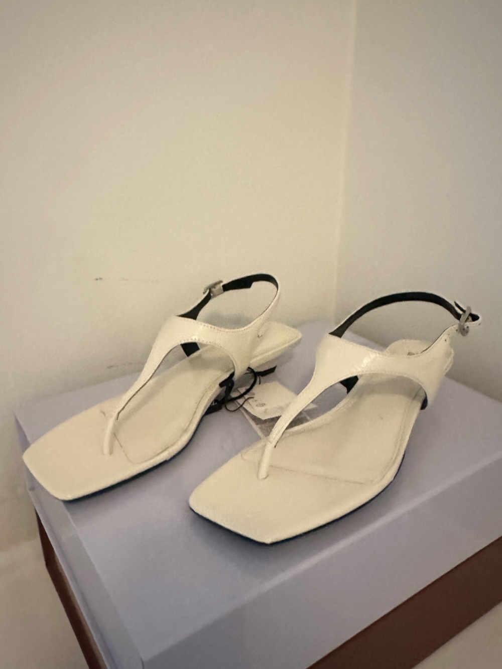 Zara t-strap sandals NWT